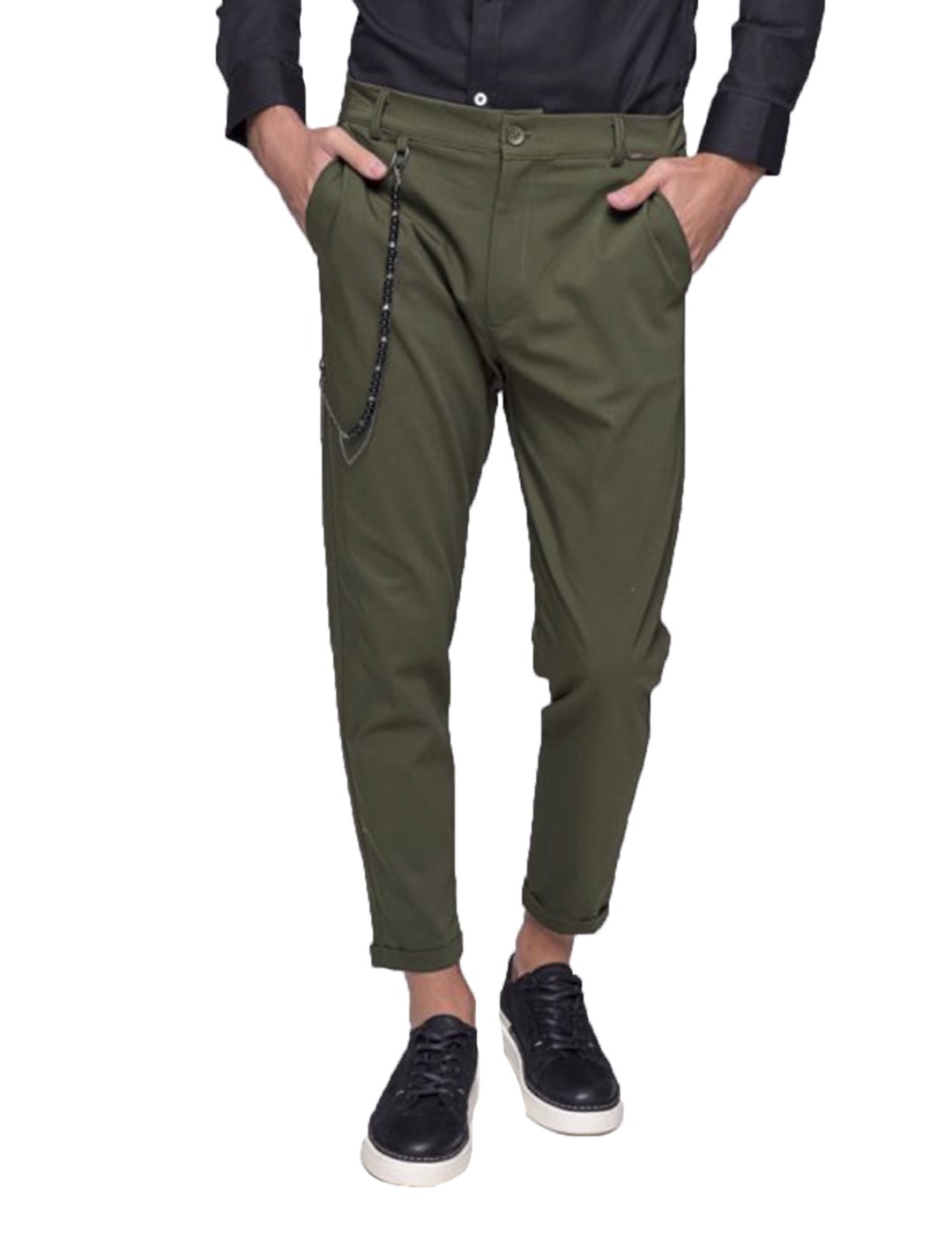 Ben Tailor Ανδρικό χακί υφασμάτινο παντελόνι Kowalski 0398Q φωτογραφία